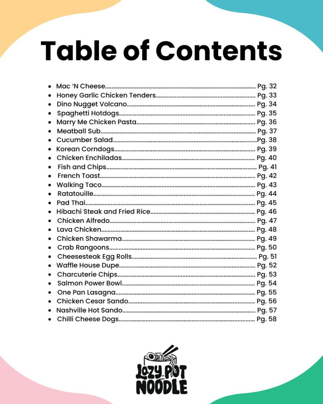 Lazy Pot Digital Cookbook