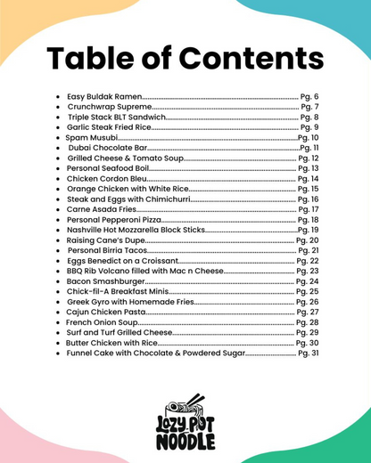 Lazy Pot Digital Cookbook